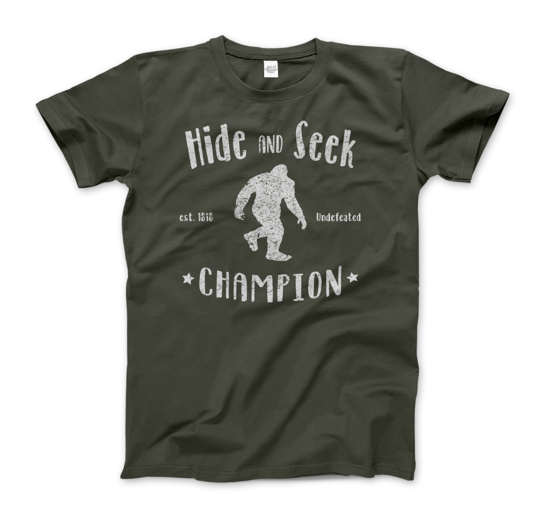 Hide and Seek Champion - Bigfoot T-Shirt-5