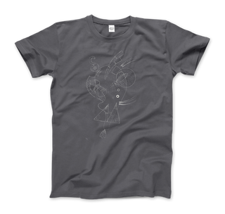 Kandinsky Figure Blanche (White Figure) 1938 Artwork T-Shirt-5