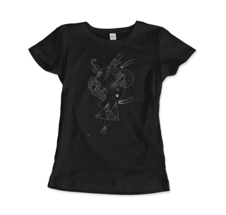 Kandinsky Figure Blanche (White Figure) 1938 Artwork T-Shirt-2