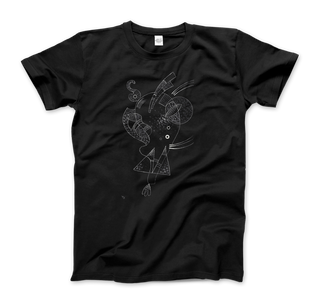 Kandinsky Figure Blanche (White Figure) 1938 Artwork T-Shirt-0