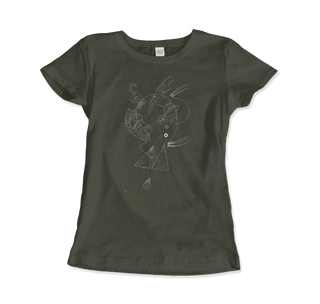 Kandinsky Figure Blanche (White Figure) 1938 Artwork T-Shirt-4