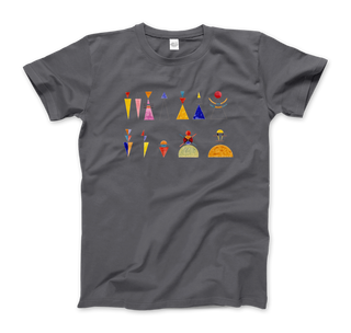 Kandinsky - The Great Gate of Kiev, 1928 Artwork T-Shirt-9