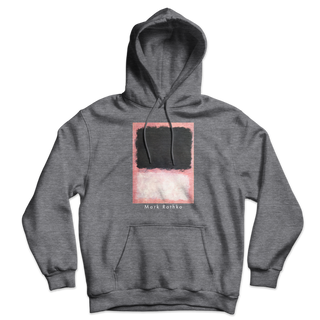 Mark Rothko - Untitled, Pink, Black and White Unisex Hoodie-0