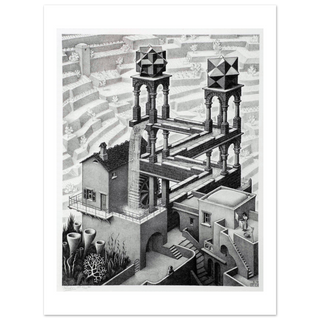 MC Escher Waterfall Art Poster-6