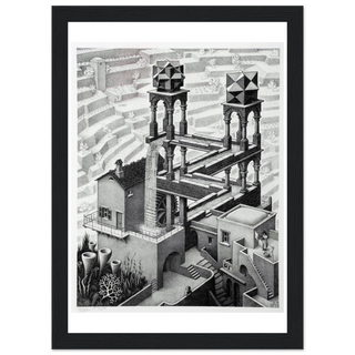 MC Escher Waterfall Art Poster-0