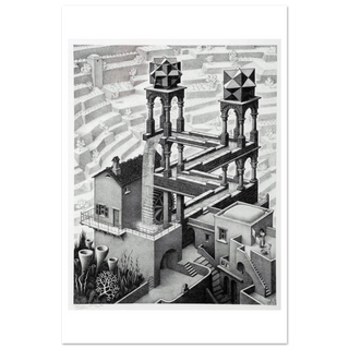 MC Escher Waterfall Art Poster-5