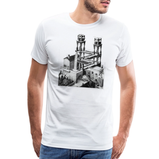 MC Escher Waterfall Illusion T-Shirt-1