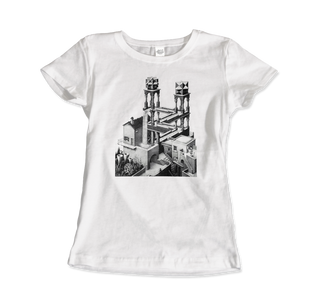 MC Escher Waterfall Illusion T-Shirt-3