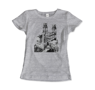 MC Escher Waterfall Illusion T-Shirt-4