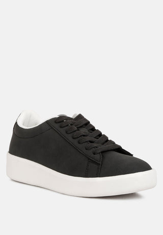 Minky Lace Up Casual Sneakers-1