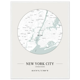 New York City, United States - Minimalist Map Poster-11