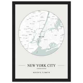 New York City, United States - Minimalist Map Poster-6