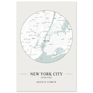 New York City, United States - Minimalist Map Poster-12