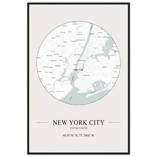 New York City, United States - Minimalist Map Poster-13