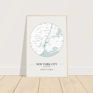 New York City, United States - Minimalist Map Poster-1