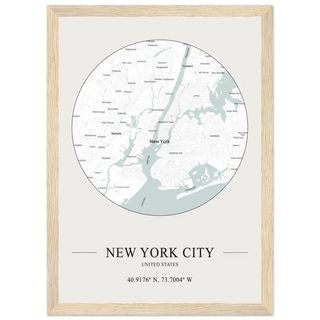 New York City, United States - Minimalist Map Poster-3