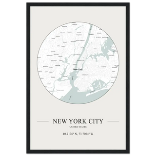 New York City, United States - Minimalist Map Poster-8