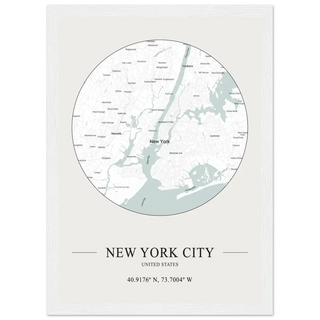 New York City, United States - Minimalist Map Poster-7