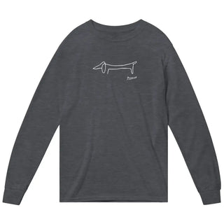 Pablo Picasso Dachshund Dog (Lump) Art Long Sleeve Shirt-2
