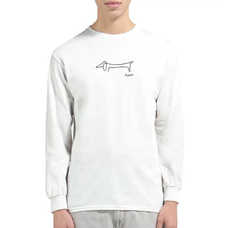 Pablo Picasso Dachshund Dog (Lump) Art Long Sleeve Shirt-1