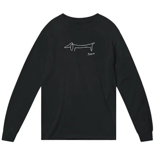Pablo Picasso Dachshund Dog (Lump) Art Long Sleeve Shirt-5