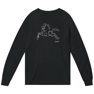 Pablo Picasso Horse Line Art Long Sleeve Shirt-5
