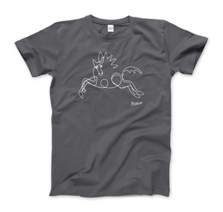 Pablo Picasso Horse Line Art T-Shirt-6