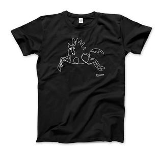 Pablo Picasso Horse Line Art T-Shirt-3