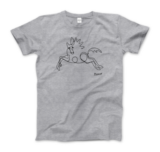 Pablo Picasso Horse Line Art T-Shirt-5