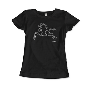 Pablo Picasso Horse Line Art T-Shirt-4