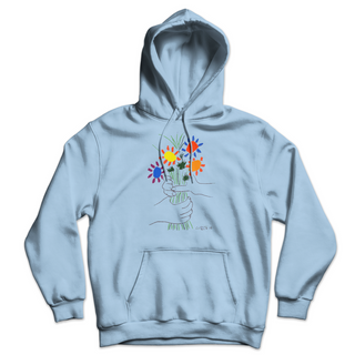 Picasso Bouquet of Peace 1958 Artwork Unisex Hoodie-2
