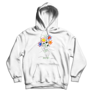 Picasso Bouquet of Peace 1958 Artwork Unisex Hoodie-0