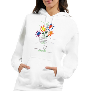 Picasso Bouquet of Peace 1958 Artwork Unisex Hoodie-3
