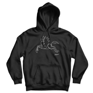 Picasso Horse Line Art Unisex Hoodie-3