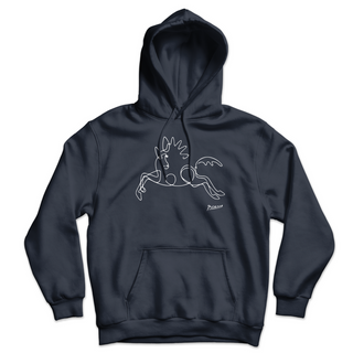 Picasso Horse Line Art Unisex Hoodie-5