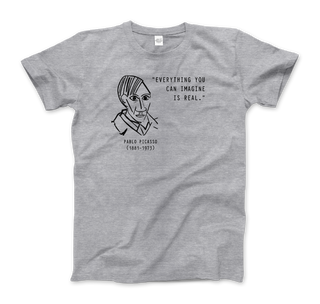 Picasso Self-Portrait T-Shirt – 'Everything You Can Imagine Is Real'-0