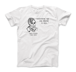 Picasso Self-Portrait T-Shirt – 'Everything You Can Imagine Is Real'-4