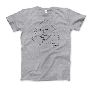 Picasso - William Shakespeare Portrait 1964 Art T-Shirt-3
