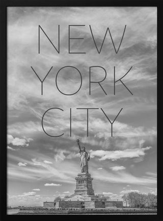 Wall art NYC Statue of Liberty | Text &amp; Skyline-2