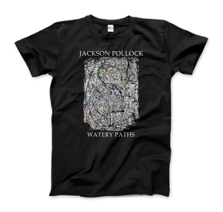 Pollock - Watery Paths 1947 Artwork T-Shirt-0