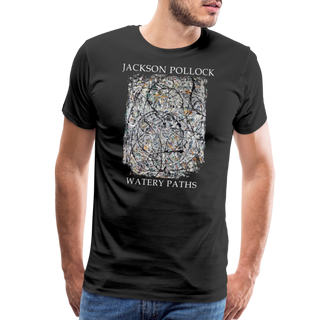 Pollock - Watery Paths 1947 Artwork T-Shirt-1