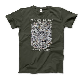 Pollock - Watery Paths 1947 Artwork T-Shirt-7