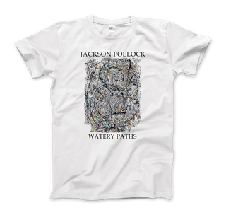 Pollock - Watery Paths 1947 Artwork T-Shirt-5
