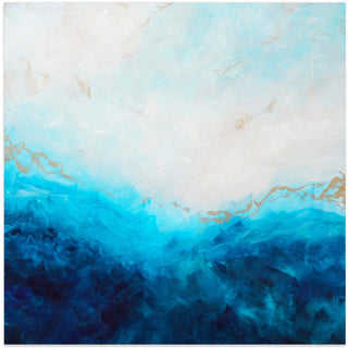 Blue Sea, golden Sunlight 1 Abstract-2