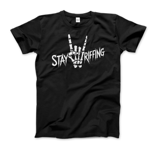 Stay Riffing - Rock'n Roll Skull T-Shirt-5