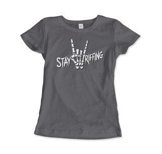 Stay Riffing - Rock'n Roll Skull T-Shirt-2