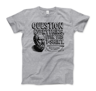 The Socratic Paradox: Question Everything T-Shirt-3