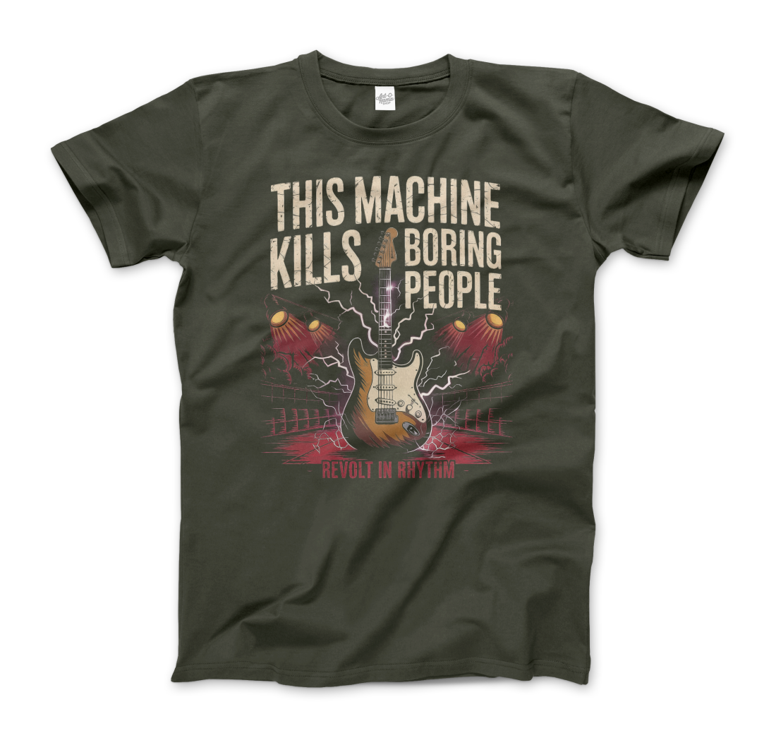 This Machine Kills Boring People T-Shirt-5