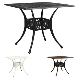 vidaXL Outdoor Dining Table Patio Table Garden Porch Furniture Cast Aluminum-5