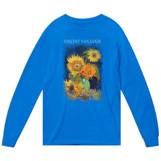 Van Gogh Five Sunflowers 1888, Artwork Long Sleeve Shirt-5